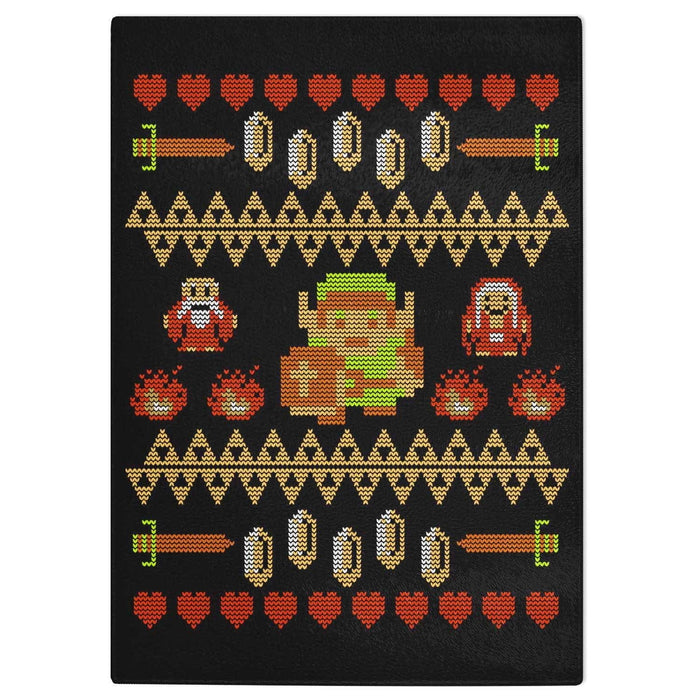 Legend Of Zelda Ugly Holiday Tempered Glass Cutting Board - 8 x 11 / Vertical