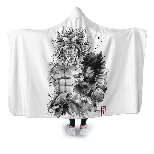 Legendary Suoer Saiyan Hooded Blanket - Adult / Premium Sherpa