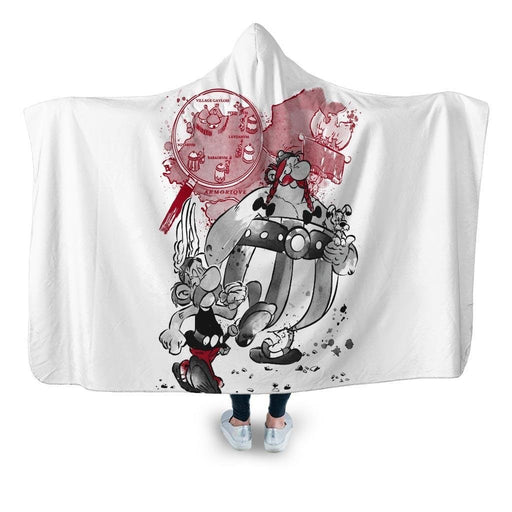 Les Heros Gaulois Hooded Blanket - Adult / Premium Sherpa