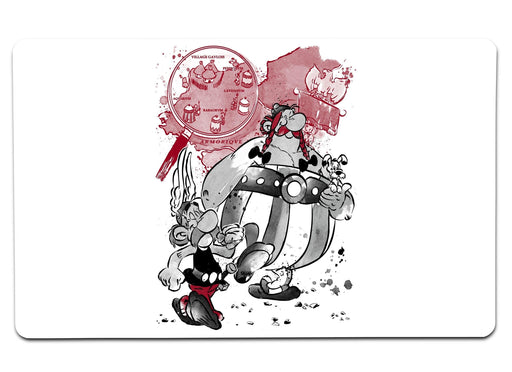 Les HeÂ¦Ã¼ros Gaulois Large Mouse Pad