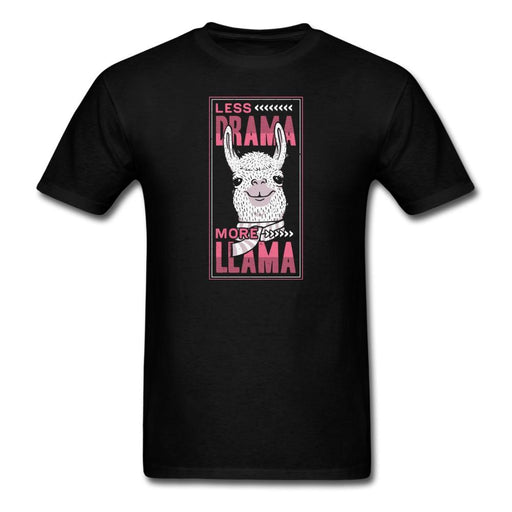 Less Drama More Llama Unisex Classic T-Shirt - black / S