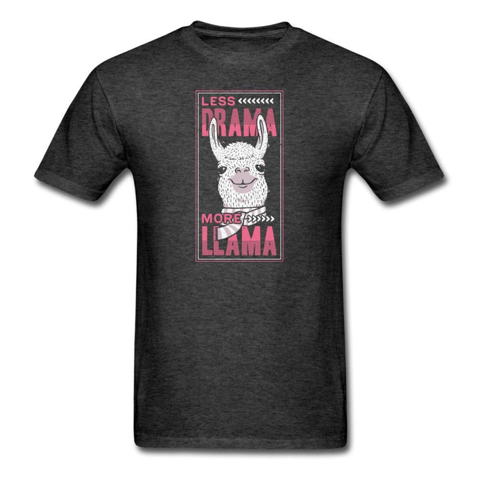 Less Drama More Llama Unisex Classic T-Shirt - heather black / S