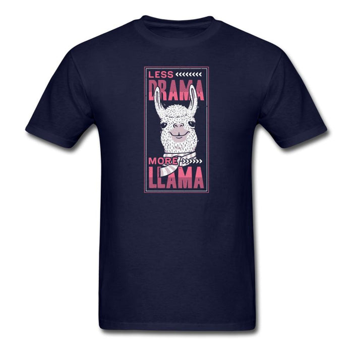 Less Drama More Llama Unisex Classic T-Shirt - navy / S