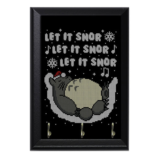 Let it snor v1 Key Hanging Plaque - 8 x 6 / Yes