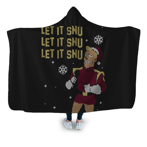 Let It Snu Hooded Blanket - Adult / Premium Sherpa