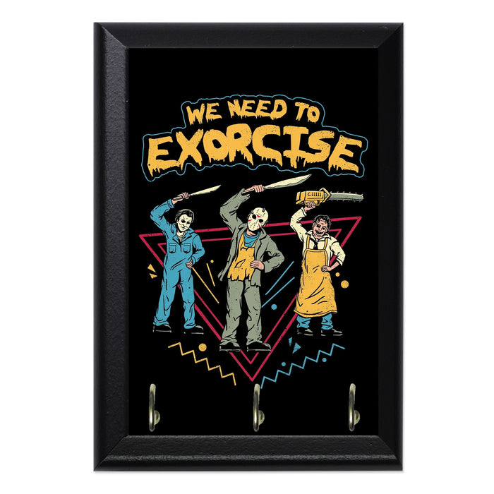 Let s Exorcise Wall Plaque Key Holder - 8 x 6 / Yes