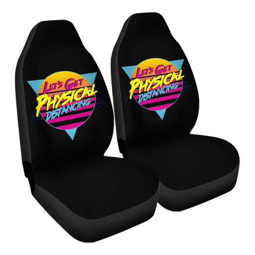 lets get physical distancing_r Car Seat Covers - One size
