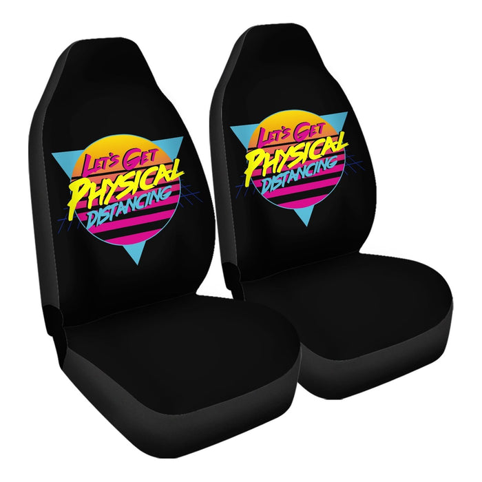 lets get physical distancing_r Car Seat Covers - One size