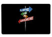 Life Is A Choice Large Mouse Pad