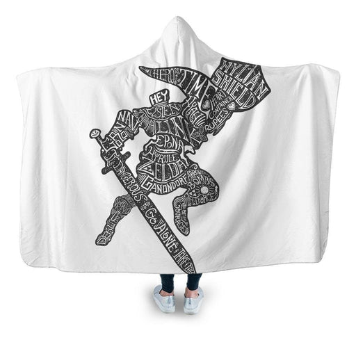 Link Silhouette Hooded Blanket - Adult / Premium Sherpa