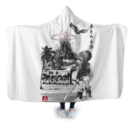Link’s Awakening Sumi E Hooded Blanket