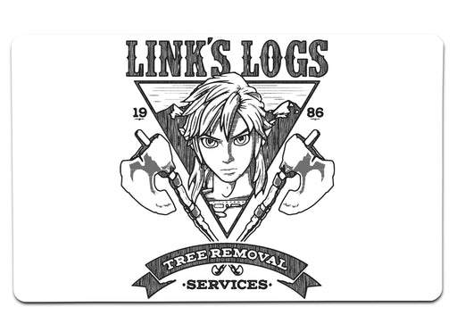 Links Logs Print2 Large Mouse Pad