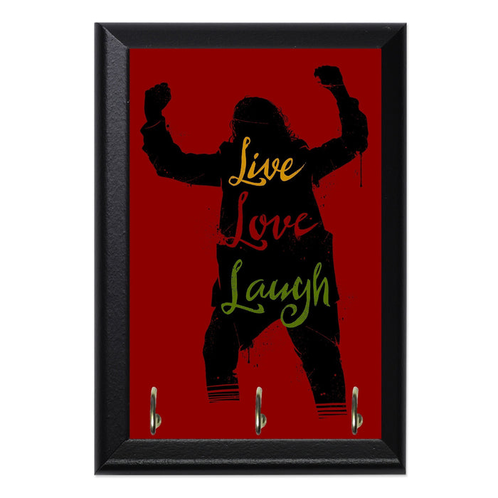 Live Love Laugh Wall Plaque Key Holder - 8 x 6 / Yes