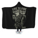 Live To Ride Hooded Blanket - Adult / Premium Sherpa