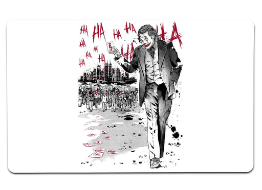 Lone Comedian And Cubs Large Mouse Pad