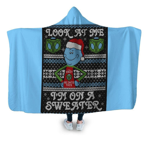 Look At Me Sweater Hooded Blanket - Adult / Premium Sherpa