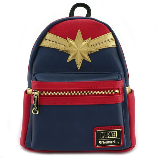 Loungefly Captain Marvel Faux Leather Mini Backpack