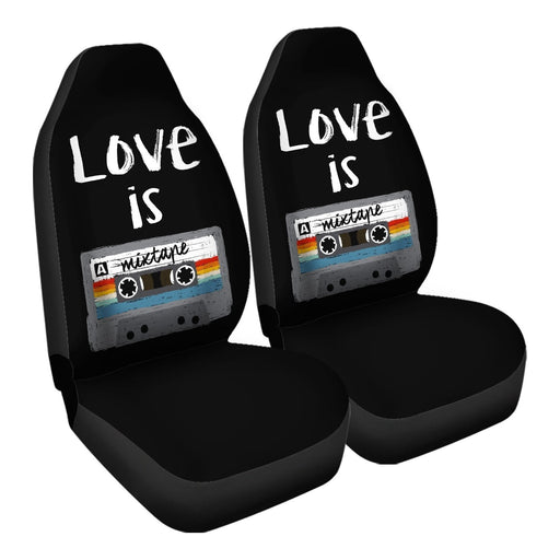 Love Is A Mixtape Car Seat Covers - One size