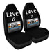 Love Is A Mixtape Car Seat Covers - One size