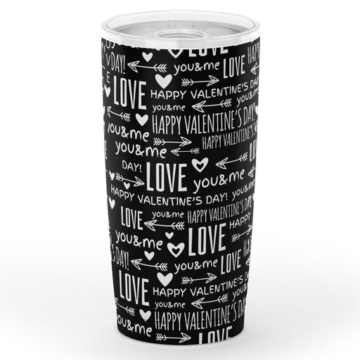 Love Pattern Design Steel Tumbler 20oz