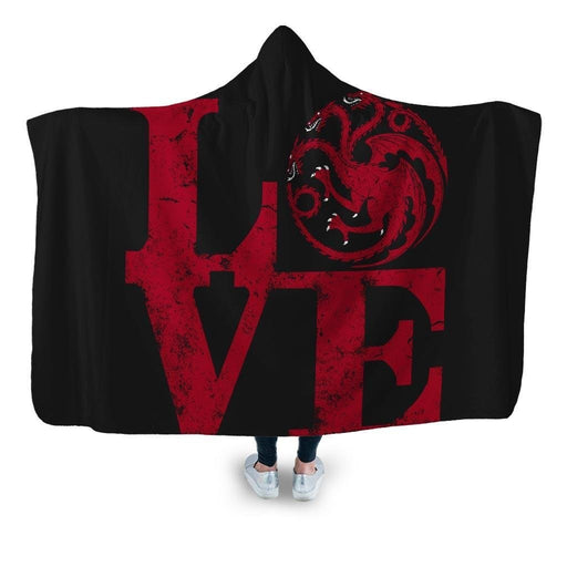 Love Targaryen Hooded Blanket - Adult / Premium Sherpa