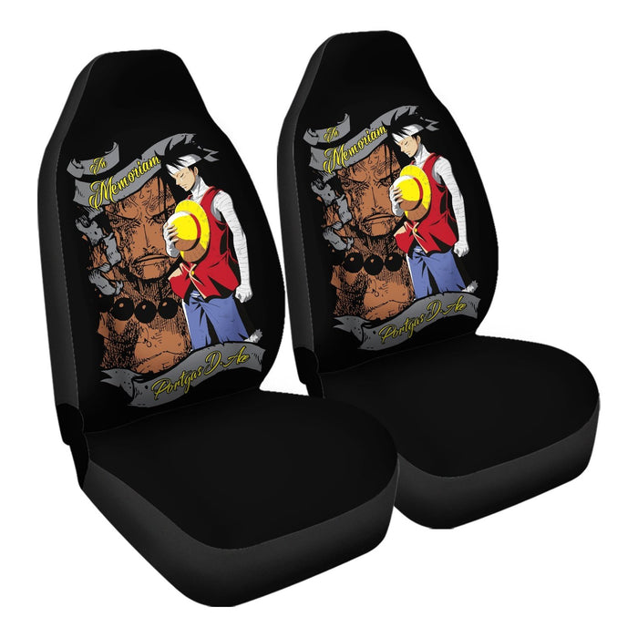 Luffy Comemmorating Ace Car Seat Covers - One size