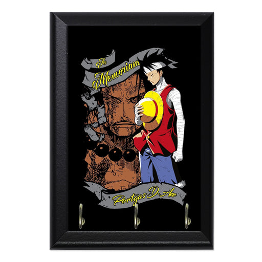 Luffy Comemmorating Ace Key Hanging Plaque - 8 x 6 / Yes