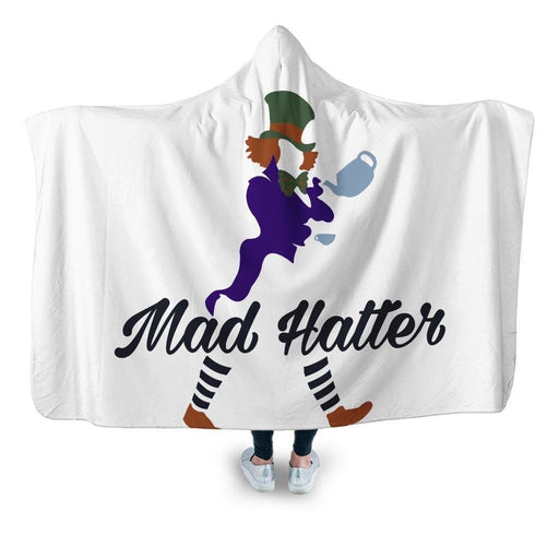 Mad Hattter Hooded Blanket - Adult / Premium Sherpa