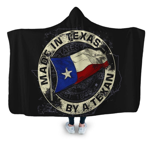 Made In Texas Hooded Blanket - Adult / Premium Sherpa