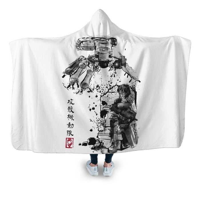 Major Vs Tank Sumie Hooded Blanket - Adult / Premium Sherpa