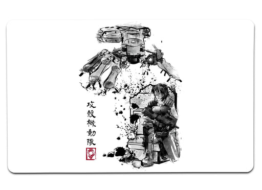 Major Vs Tank Sumie Large Mouse Pad