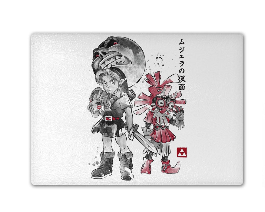 Majora’s Mask Sumi E Cutting Board