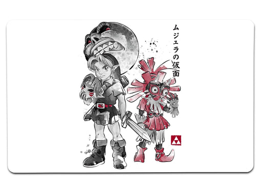 Majora’s Mask Sumi E Large Mouse Pad