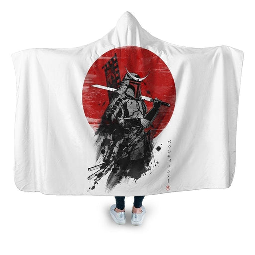Mandalorian Samurai Hooded Blanket - Adult / Premium Sherpa