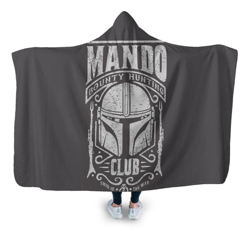 Mando Bounty Hunting Club Hooded Blanket - Adult / Premium Sherpa