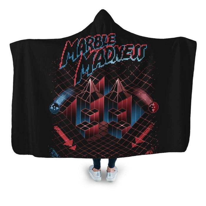 Marblemadness Hooded Blanket - Adult / Premium Sherpa