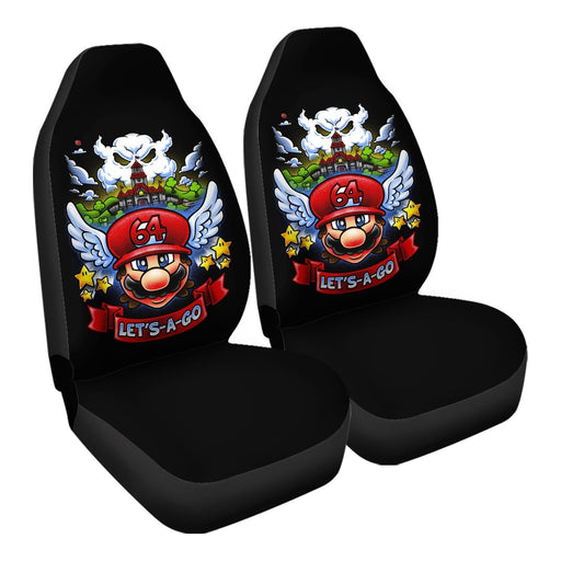 Mario 64 Tribute Dtg Car Seat Covers - One size
