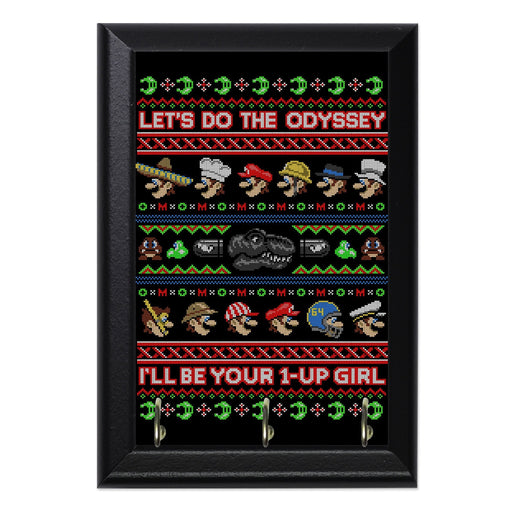 Mario Odyssey Sweater Wall Plaque Key Holder - 8 x 6 / Yes
