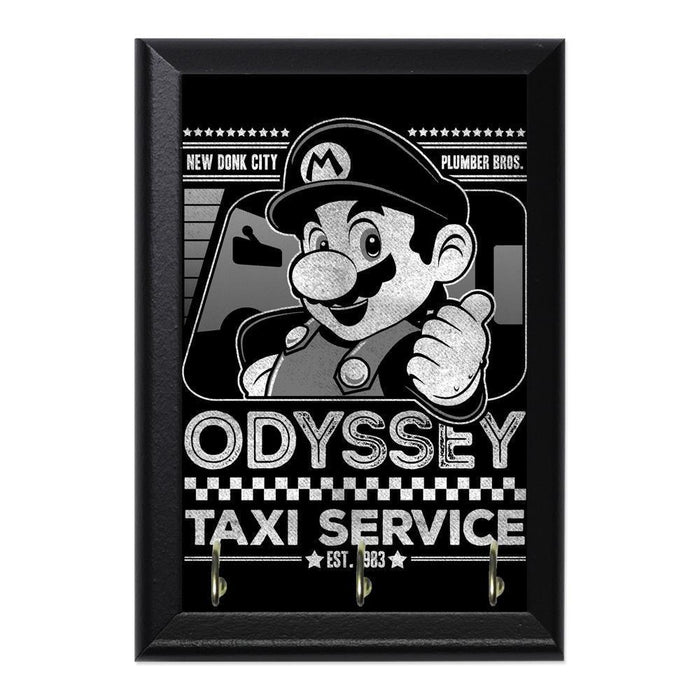 Mario Odyssey Taxi Service Decorative Wall Plaque Key Holder Hanger - 8 x 6 / Yes