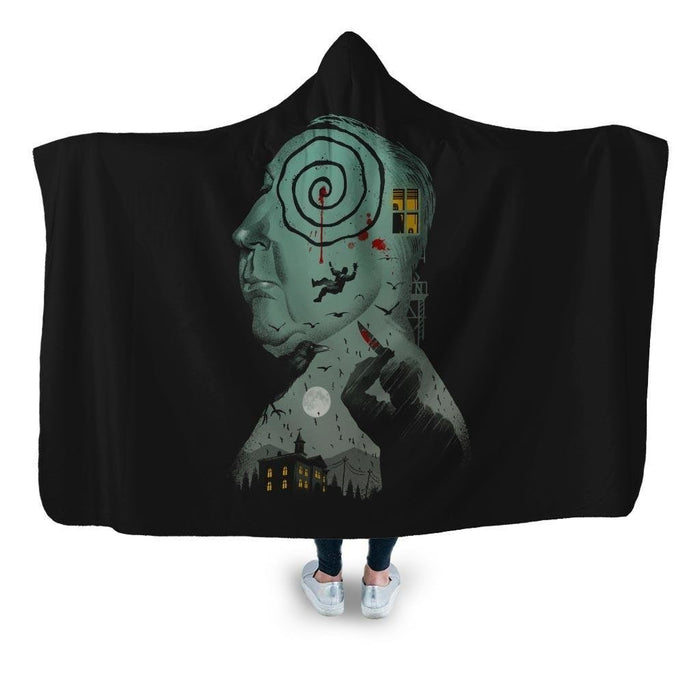 Master Of Suspense Hooded Blanket - Adult / Premium Sherpa