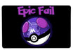 Masterball Epic Fail! Large Mouse Pad