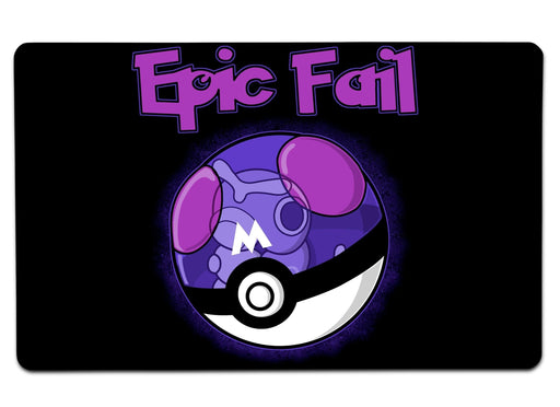 Masterball Epic Fail! Large Mouse Pad