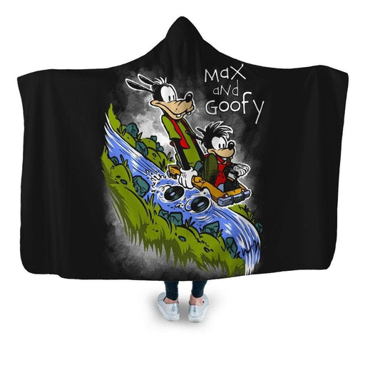 Max And Goofy Hooded Blanket - Adult / Premium Sherpa