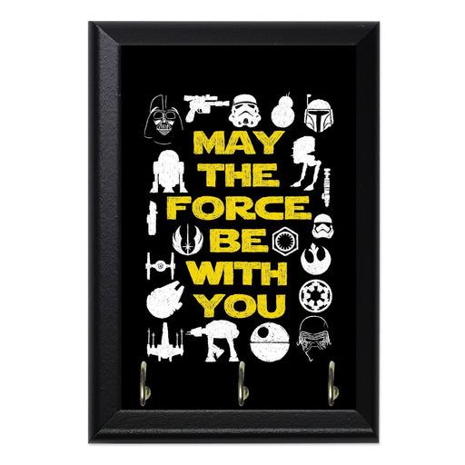 May The Force Be With You Key Hanging Plaque - 8 x 6 / Yes