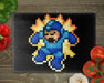 Megaman Ouch Cropped Cutting Board