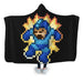 Megaman Ouch Cropped Hooded Blanket - Adult / Premium Sherpa