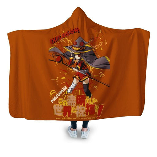 Megumine Hooded Blanket - Adult / Premium Sherpa