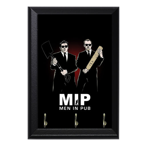 Men in Pub Key Hanging Plaque - 8 x 6 / Yes