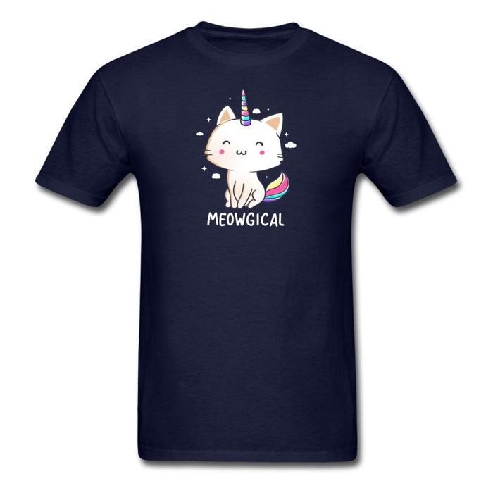 Meowgical Caticorn Unisex Classic T-Shirt - navy / S