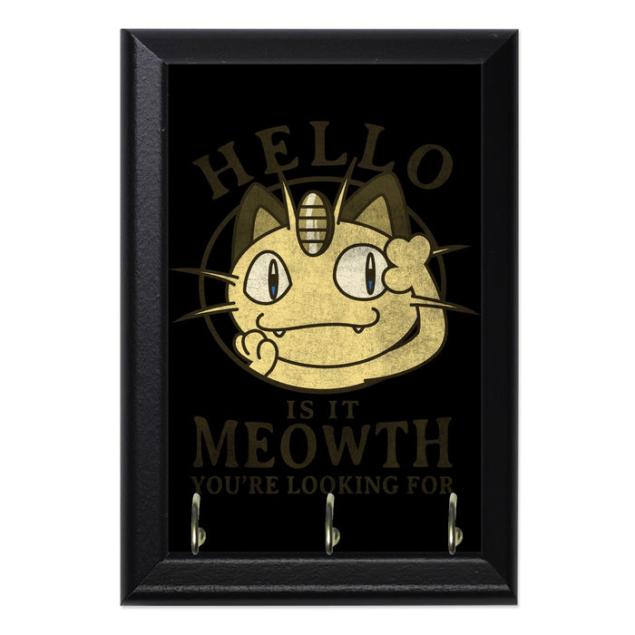Meowth Wall Plaque Key Holder - 8 x 6 / Yes